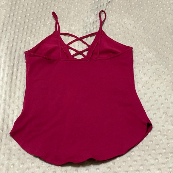 Express One Eleven Raspberry red cami/tank - Picture 2 of 6